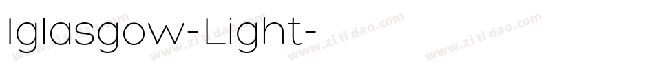 Iglasgow-Light字体转换