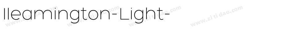 Ileamington-Light字体转换