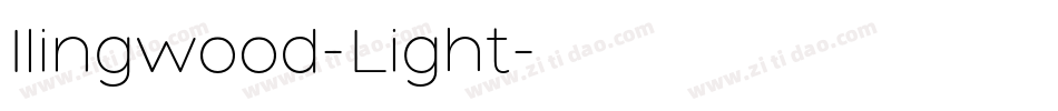 Ilingwood-Light字体转换