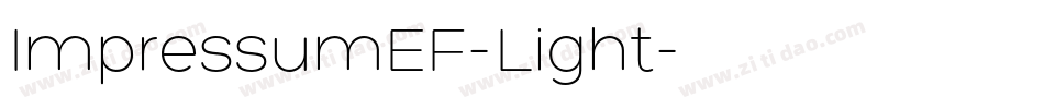 ImpressumEF-Light字体转换