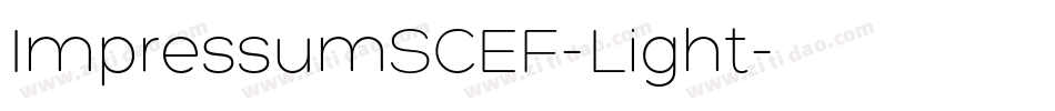 ImpressumSCEF-Light字体转换