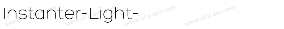 Instanter-Light字体转换