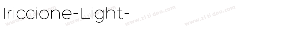 Iriccione-Light字体转换