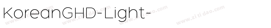 KoreanGHD-Light字体转换