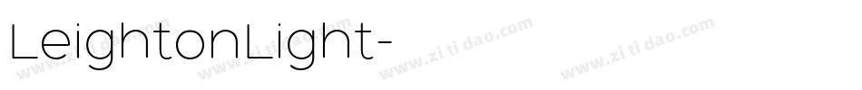 LeightonLight字体转换