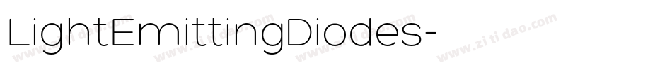 LightEmittingDiodes字体转换