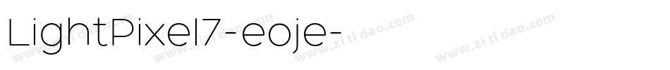 LightPixel7-eoje字体转换