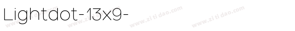 Lightdot-13x9字体转换