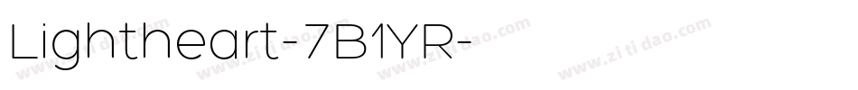 Lightheart-7B1YR字体转换