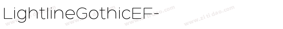 LightlineGothicEF字体转换 LightlineGothicEF字体转换