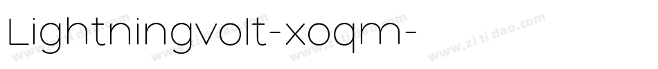 Lightningvolt-xoqm字体转换