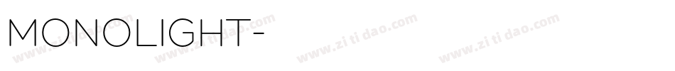 MONOLIGHT字体转换