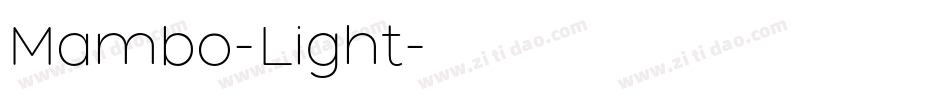 Mambo-Light字体转换