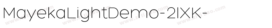 MayekaLightDemo-2lXK字体转换