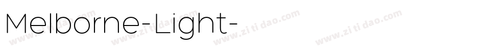 Melborne-Light字体转换