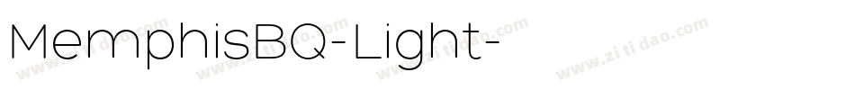 MemphisBQ-Light字体转换