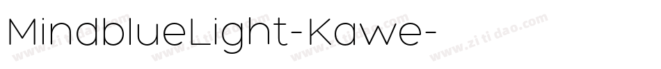 MindblueLight-Kawe字体转换