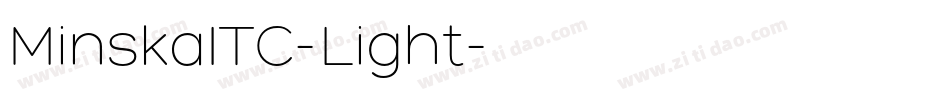 MinskaITC-Light字体转换