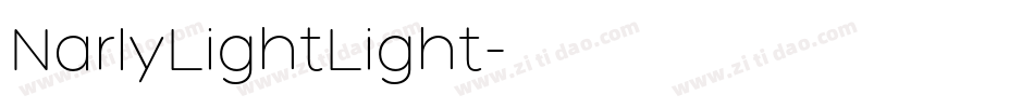 NarlyLightLight字体转换