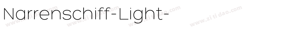 Narrenschiff-Light字体转换