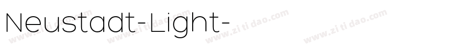 Neustadt-Light字体转换