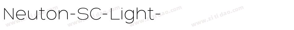 Neuton-SC-Light字体转换