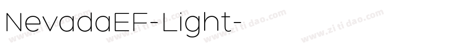 NevadaEF-Light字体转换
