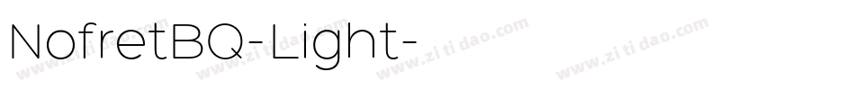 NofretBQ-Light字体转换