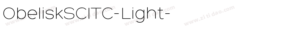 ObeliskSCITC-Light字体转换
