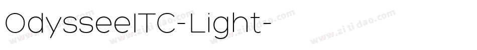 OdysseeITC-Light字体转换