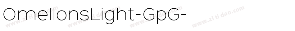 OmellonsLight-GpG字体转换 OmellonsLight-GpG字体转换