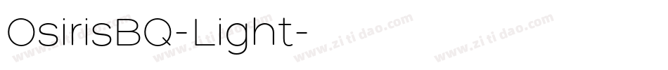 OsirisBQ-Light字体转换