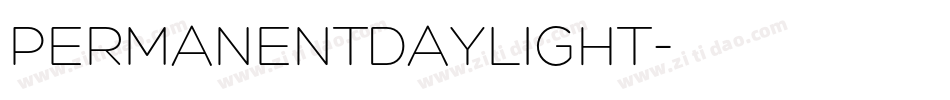 PERMANENTDAYLIGHT字体转换