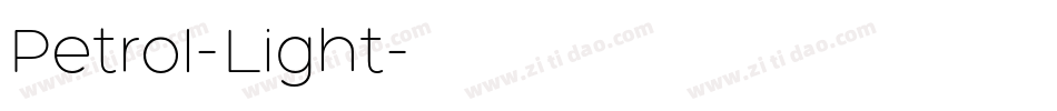 Petrol-Light字体转换