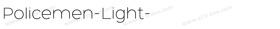 Policemen-Light字体转换