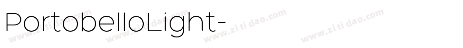PortobelloLight字体转换