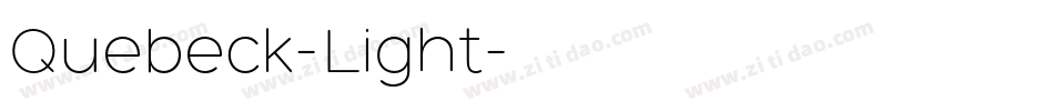 Quebeck-Light字体转换 Quebeck-Light字体转换