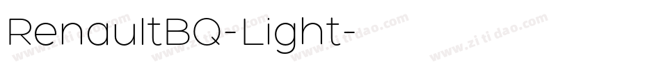 RenaultBQ-Light字体转换