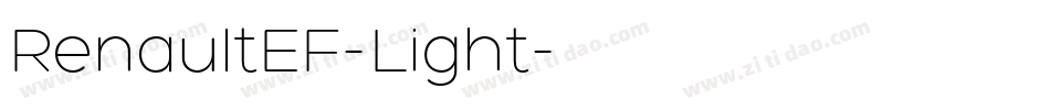 RenaultEF-Light字体转换