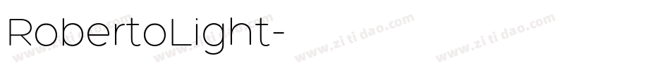 RobertoLight字体转换