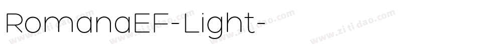 RomanaEF-Light字体转换