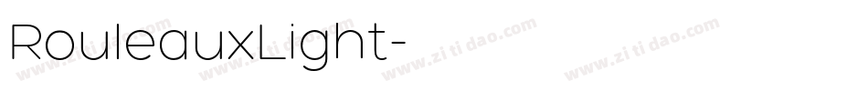 RouleauxLight字体转换