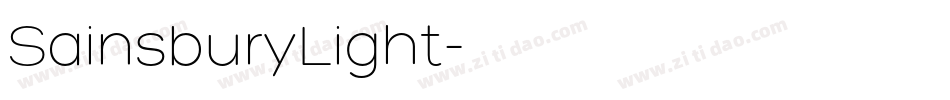 SainsburyLight字体转换