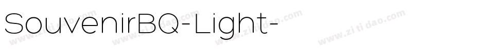 SouvenirBQ-Light字体转换