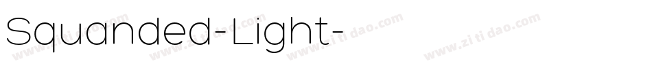 Squanded-Light字体转换