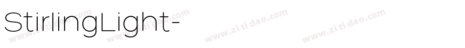 StirlingLight字体转换
