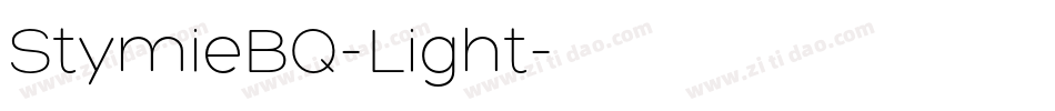 StymieBQ-Light字体转换