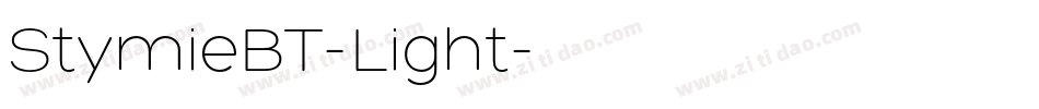 StymieBT-Light字体转换