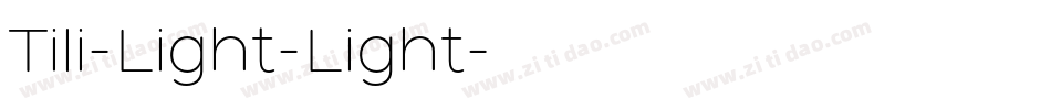 Tili-Light-Light字体转换