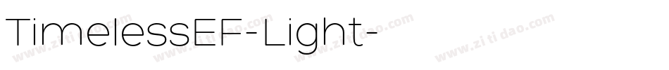 TimelessEF-Light字体转换